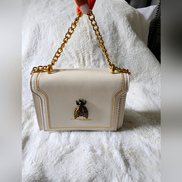 Esme Small Crossbody Bag with Chain Strap - Picture 3 of 4